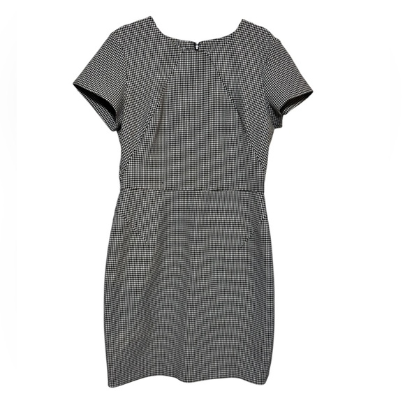 Banana Republic Dresses & Skirts - Banana Republic Black White Houndstooth‎ Plaid Career Dress 14 Academia Fall